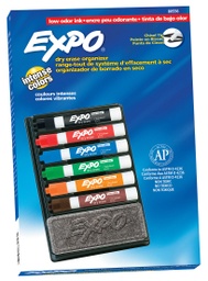 [80556 SAN] Expo Low Odor Organizer with Chisel Tip Dry Erase Markers Each
