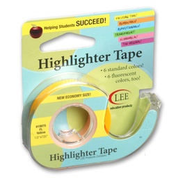 [19175 LEE] Fluorescent Yellow 1/2&quot; x 720&quot; Highlighter Tape