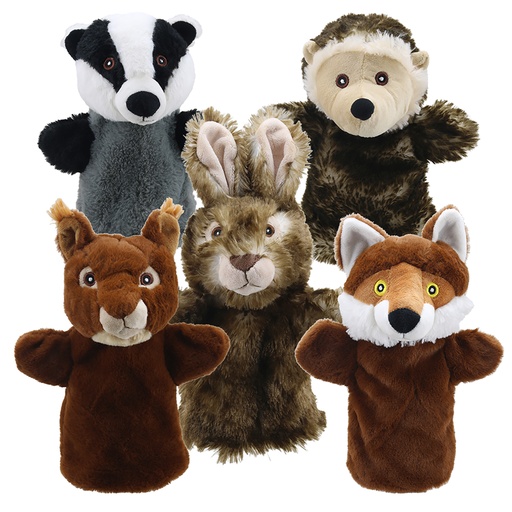 [006814 PUC] Woodland Animal Puppet Buddies Set of 5