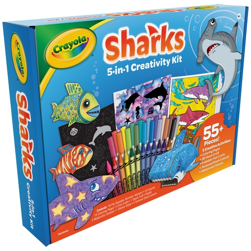 [040760 BIN] Sharks 5-in-1 Creativity Kit