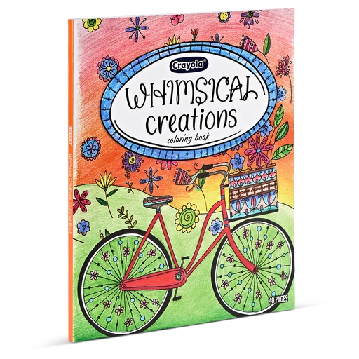 [040838 BIN] Whimsical Creations Adult Coloring Book