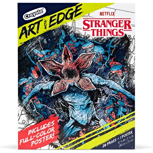[070849 BIN] Art with Edge Stranger Things Coloring Book