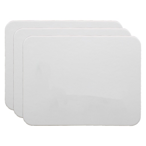 [100773 FS] 9" x 12" Two-Sided Magnetic Plain/Plain Dry Erase Boards 3ct