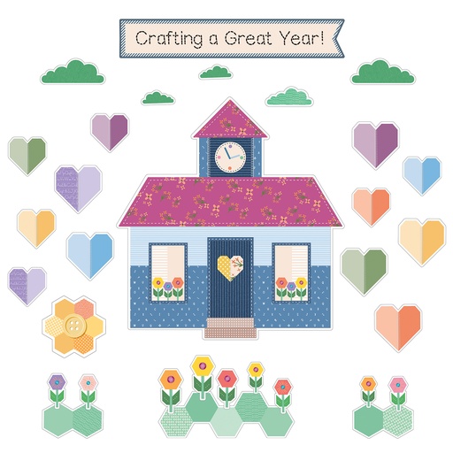 [110598 CD] Crafty and Cool Crafting a Great Year! Bulletin Board Set