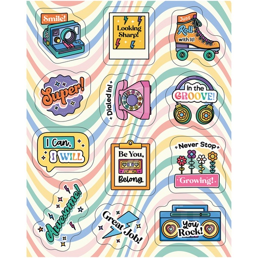 [168331 CD] Happily Ever Elementary Retro Remix Motivators Motivational Stickers