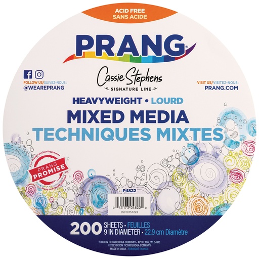 [4822 PAC] Heavyweight 9" Mixed Media Paper Circles