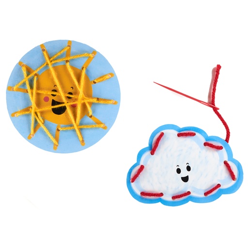[50100 R] Take-Home Weather Lacing Cards