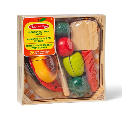 [51028 LCI] Wooden Cutting Food Play Set