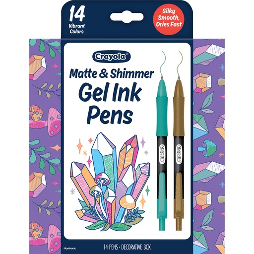 [586752 BIN] Matte & Shimmer Gel Ink Pens 14ct