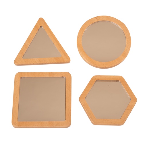 [E0321 YD] Little Looking Shape Mirrors Set of 4