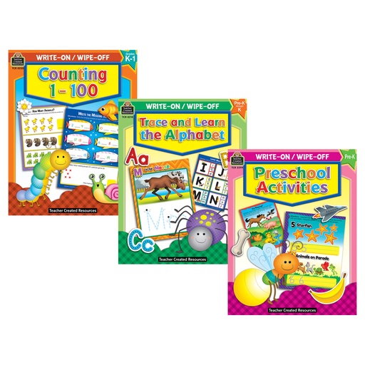[WWBOOKS1 TCR] Early Learning 1 Write & Wipe Activity Books Kit