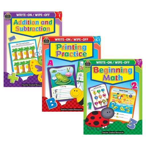 [WWBOOKS4 TCR] Early Learning 2 Write & Wipe Activity Books Kit