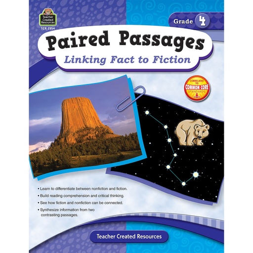 [2914 TCR] Gr 4 Paired Passages Linking Fact to Fiction