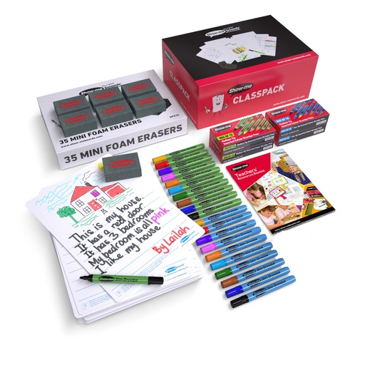 [CPSBX EPG] Picture Story Lapboards Set of 35 with Pens, Erasers, Cleaner