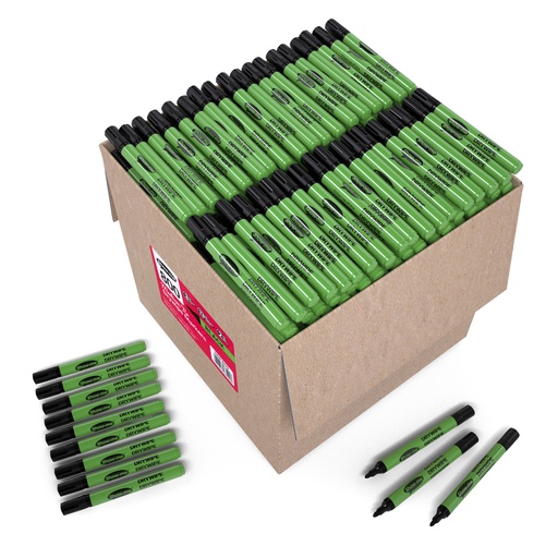 [SDP800 EPG] Black Medium Tip Slim Barrel Dry Erase Markers 800ct