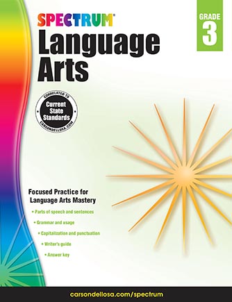 [704590 CD] Spectrum Language Arts Workbook Grade 3 Paperback