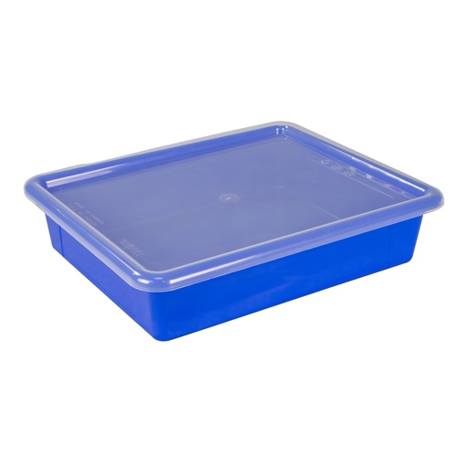 [62536U05C STX] Blue Flat Storage Tray with Lid