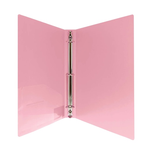 [3127 BAZ] 1" Pastel Poly 3 Ring Binder with Pocket