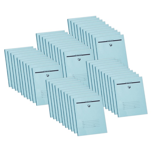 [PBB8116-50 PAC] 16 Page 8.5" x 11" Examination Blue Books 3/8" Ruled 50ct