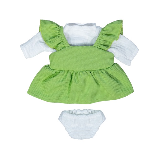 [31588 MIN] Cold Weather Dress & T-Shirt 15" Doll Clothing Set
