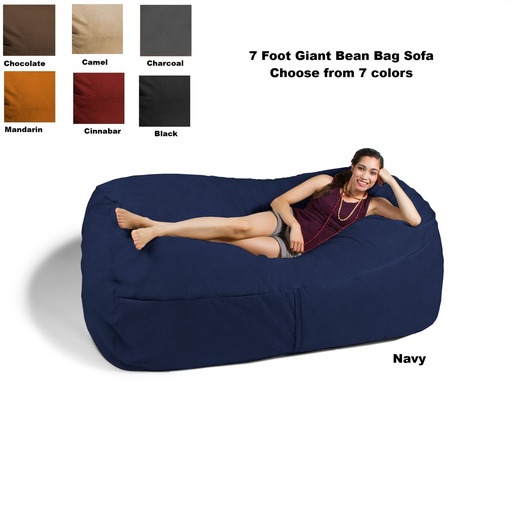 7 Foot Giant Bean Bag Sofa