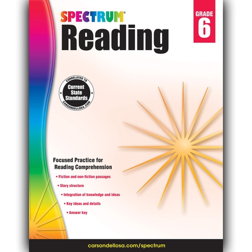 [704584 CD] Spectrum Reading Workbook Grade 6 Paperback
