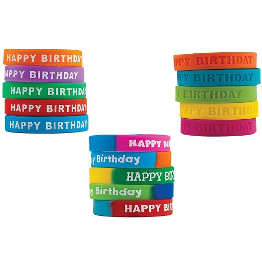 [9804 TCR] Happy Birthday Wristband Class Pack
