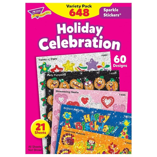 [63903 T] Holidays Sparkle Stickers
