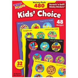 [089 T] Kids Choice Stinky Stickers Variety Pack