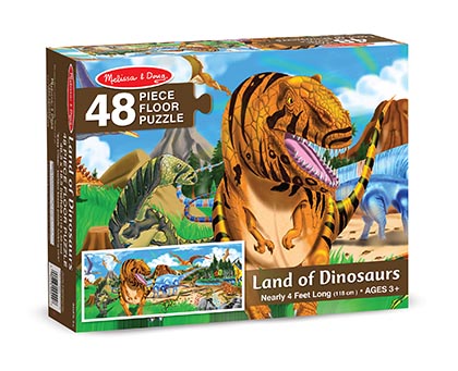 [442 LCI] Land of Dinosaurs Floor Puzzle 48 Pieces